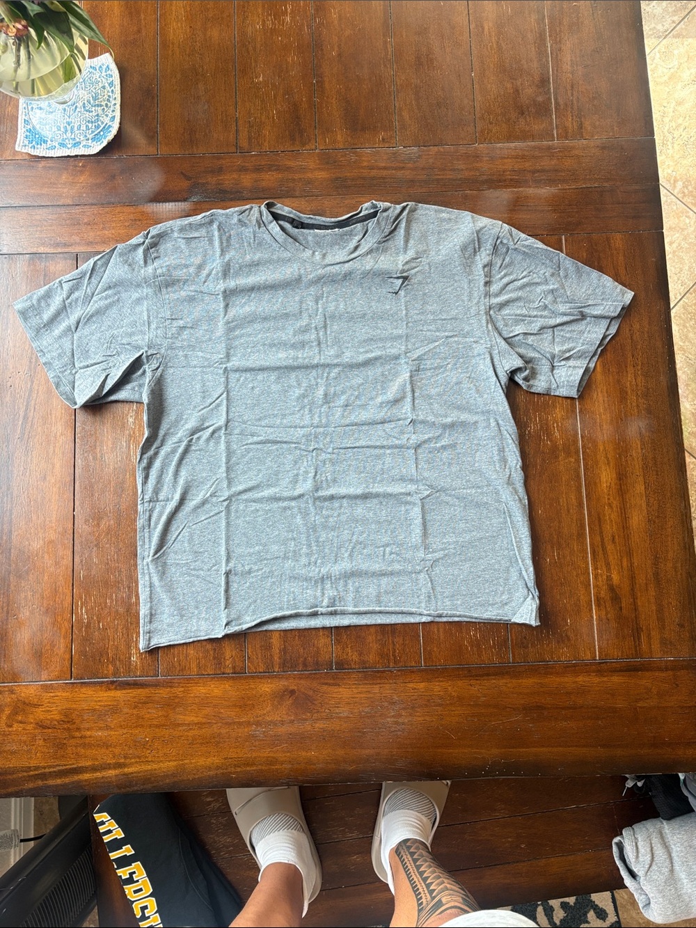 Gymshark Men's Short-Sleeve Crew Tee - Heather Gray